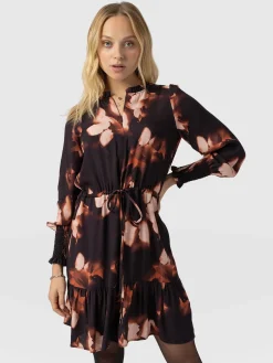 Online Saint and Sofia Mini Olivia Zip Up Dress - Orange Aurora