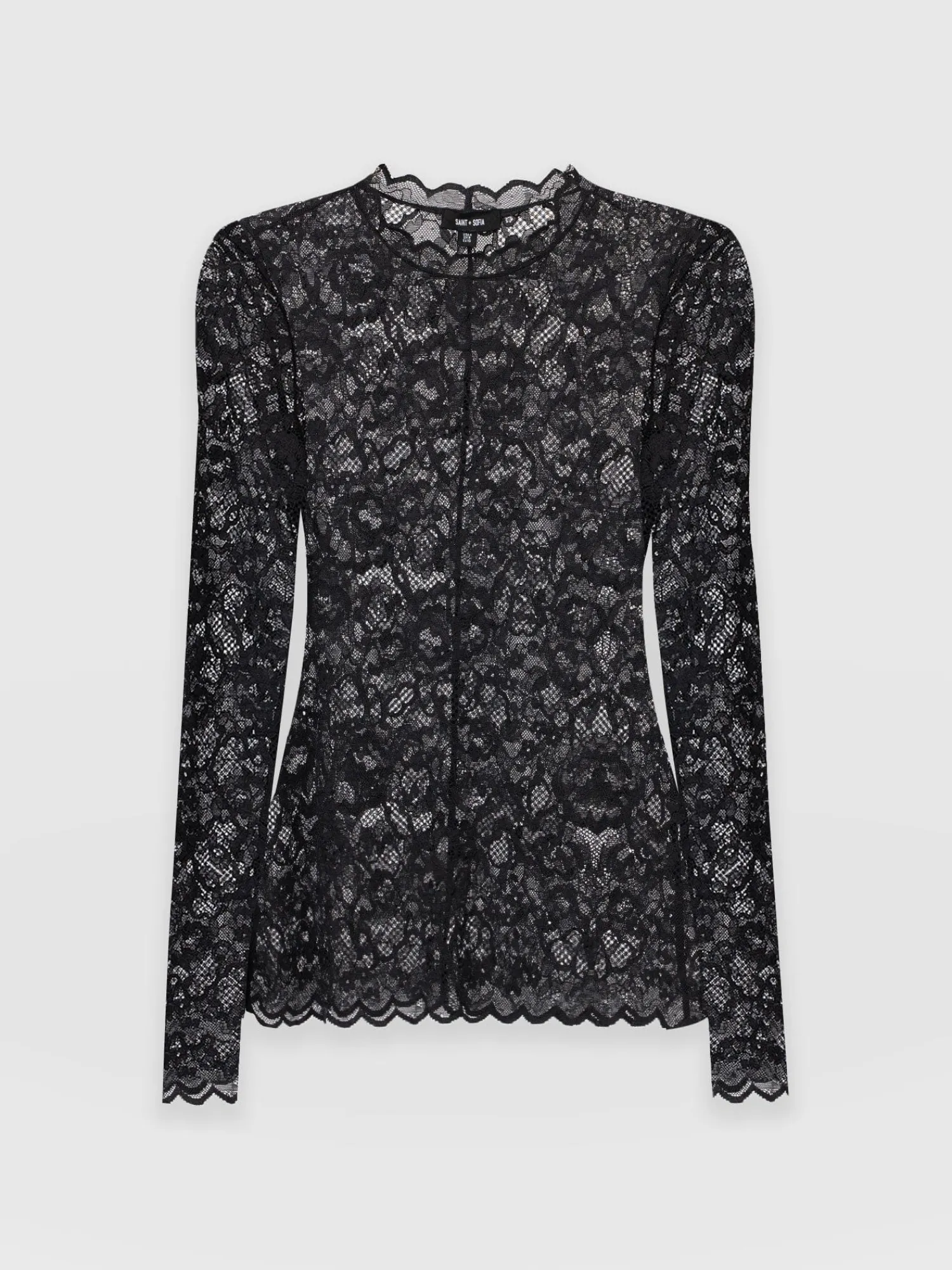 Outlet Saint and Sofia Miranda Lace Tee - Black