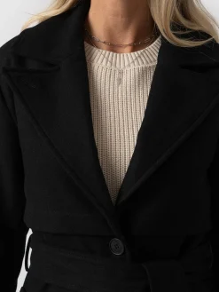 Discount Saint and Sofia Odette Coat - Black