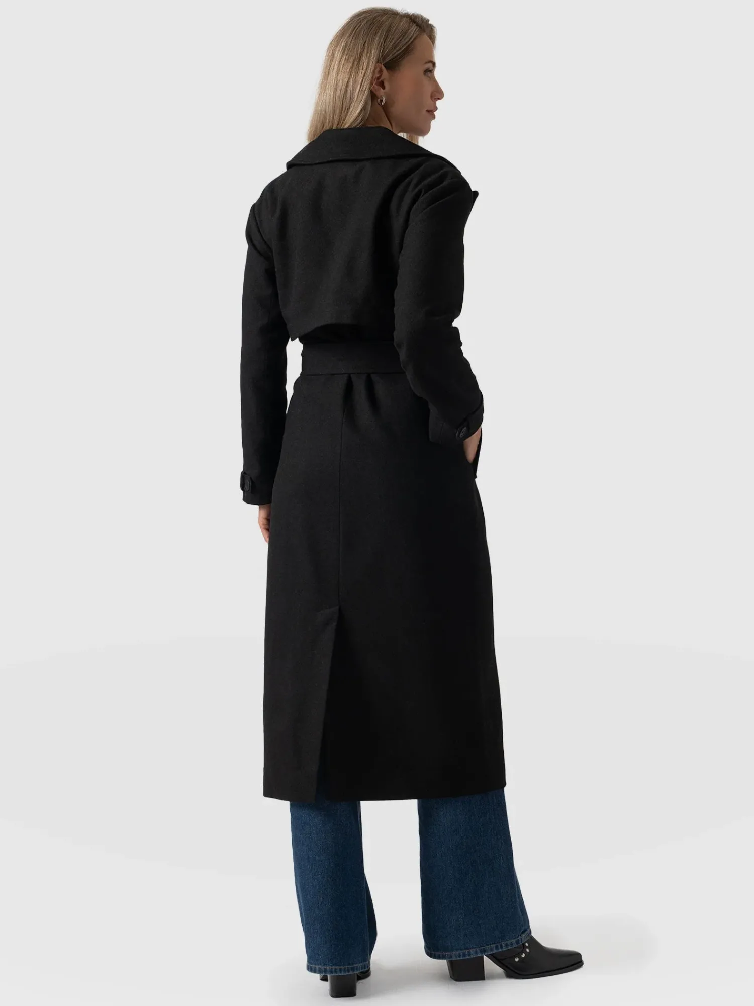 Discount Saint and Sofia Odette Coat - Black