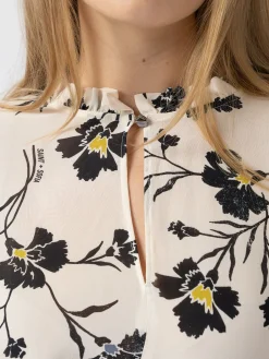 Hot Saint and Sofia Olivia Blouse - White Spring Floral