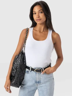 Sale Saint and Sofia Olivia Rib Vest - White