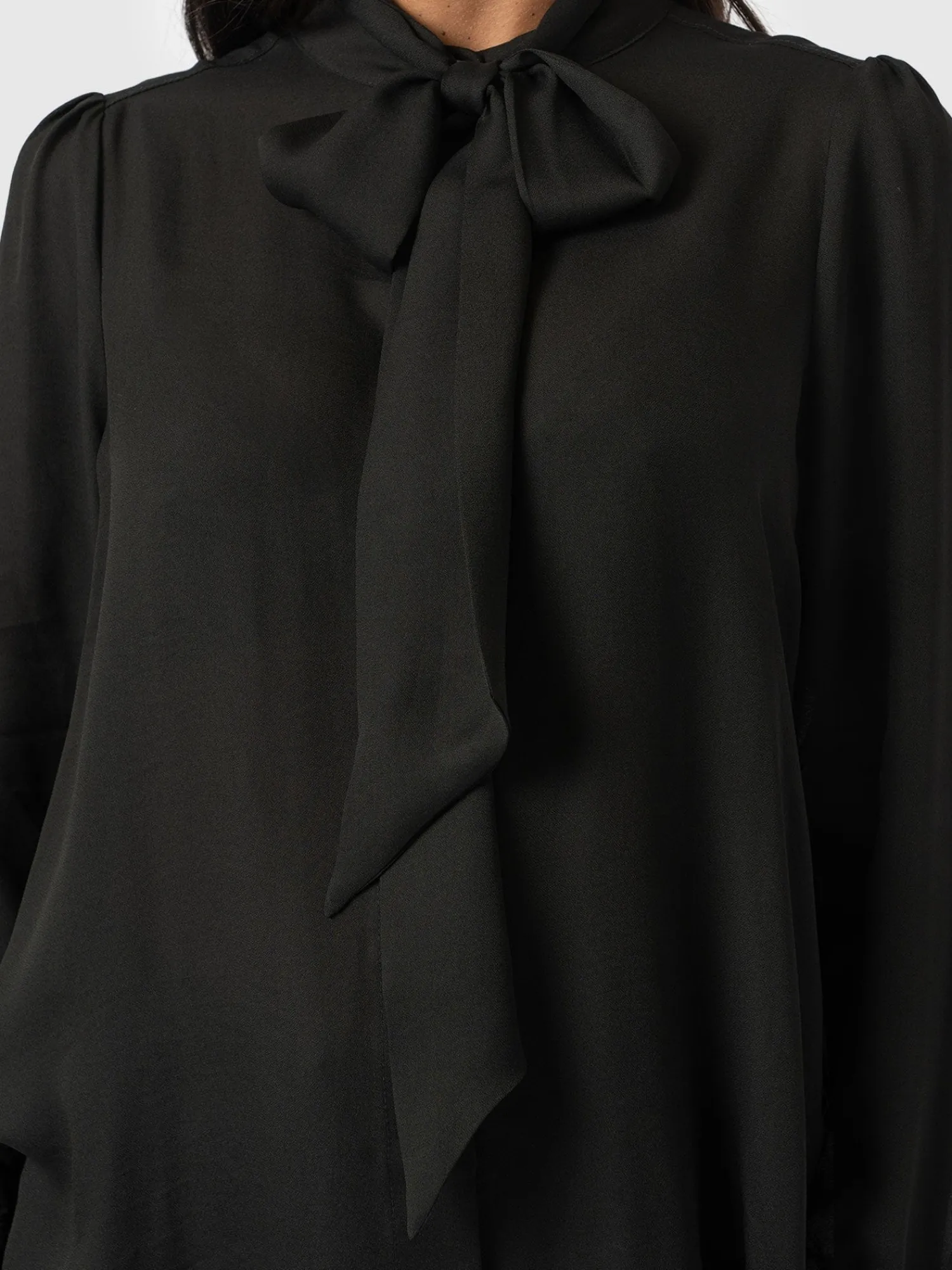 Fashion Saint and Sofia Paxton Pussybow Blouse - Black