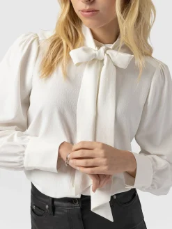 Sale Saint and Sofia Paxton Pussybow Blouse - Cream