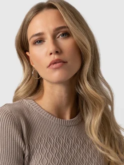Hot Saint and Sofia Primrose Knit Sweater - Malt