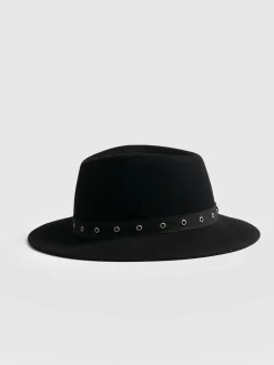 Hot Saint and Sofia Ramona Studded Hat - Black