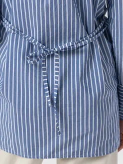 New Saint and Sofia Reagan Tie Shirt - Blue Stripe