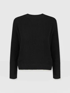 Sale Saint and Sofia Remy Crop Sweater - Black