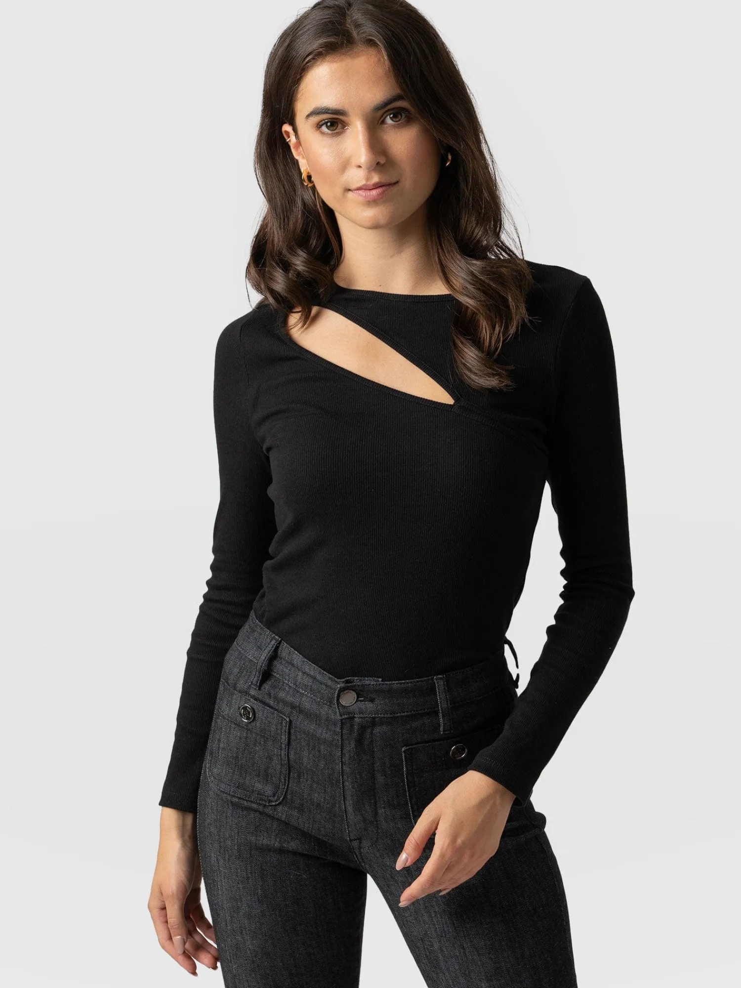 New Saint and Sofia Reveal Tee Long Sleeve - Black