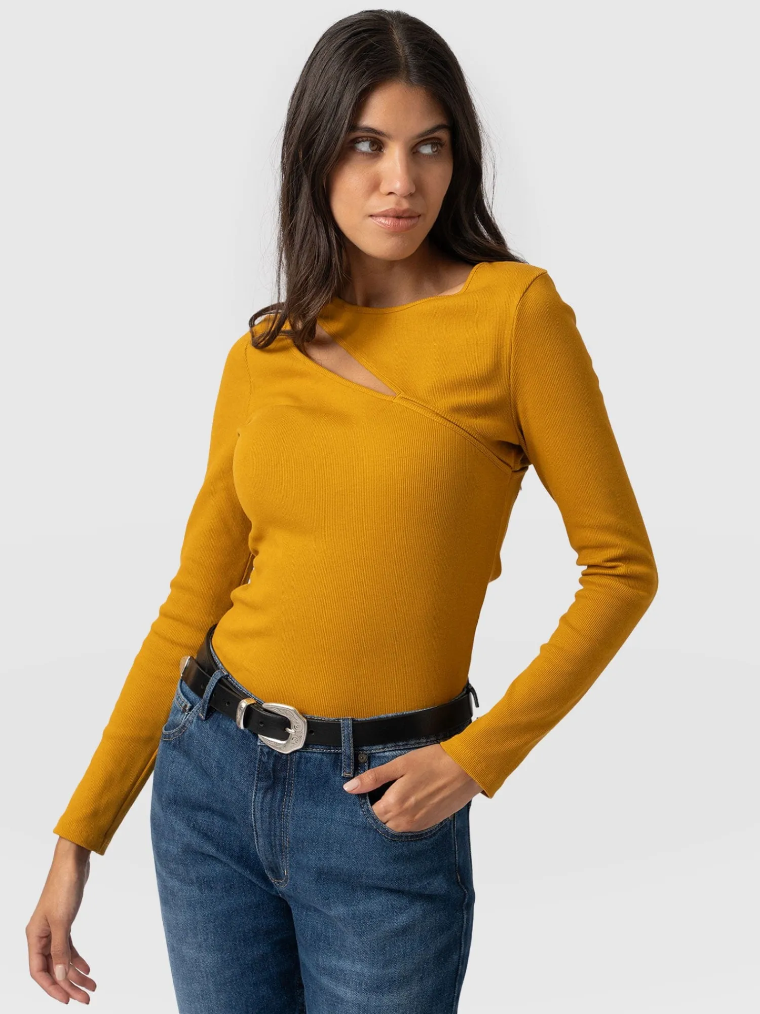 Clearance Saint and Sofia Reveal Tee Long Sleeve - Ochre