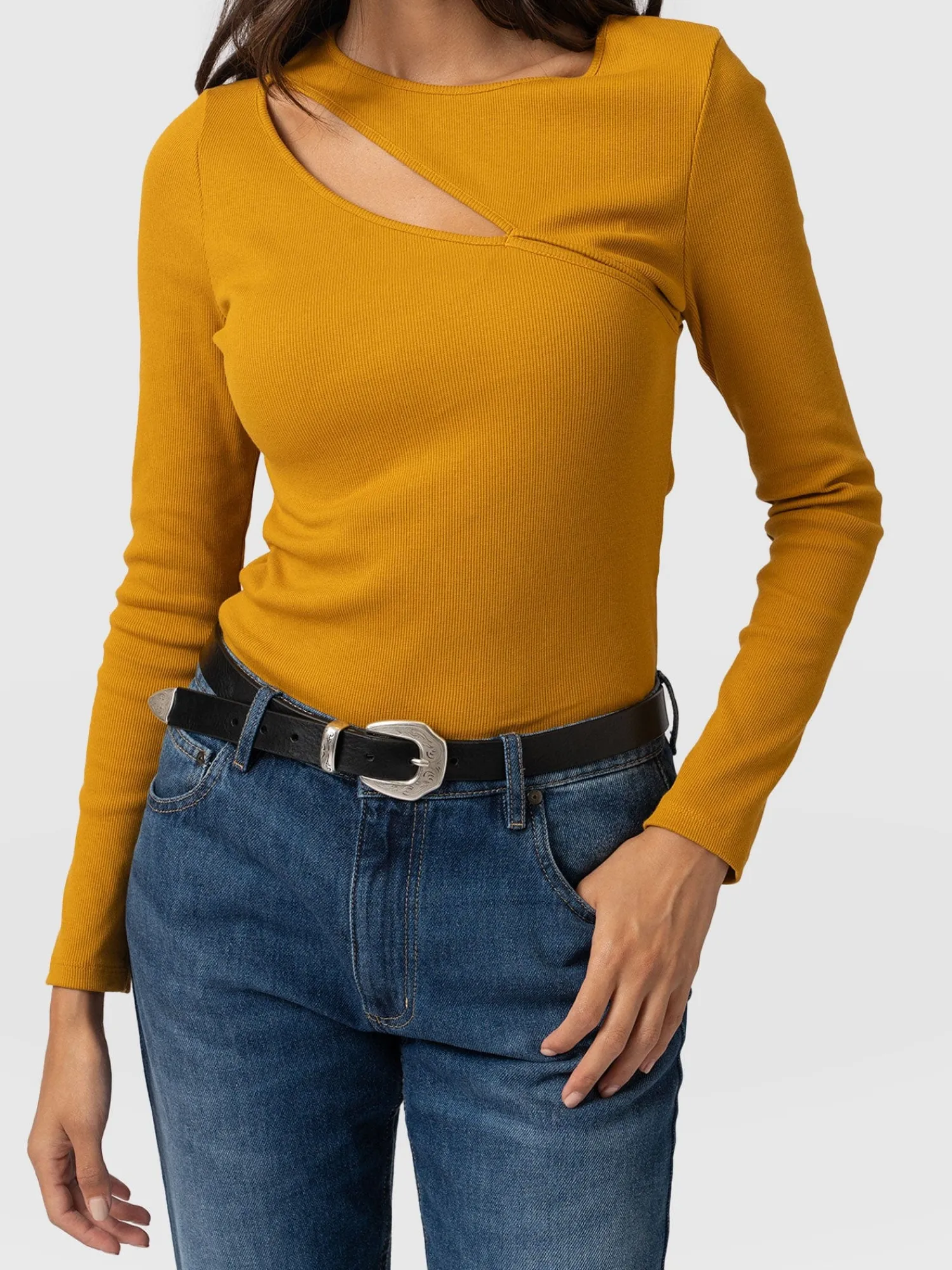 Clearance Saint and Sofia Reveal Tee Long Sleeve - Ochre