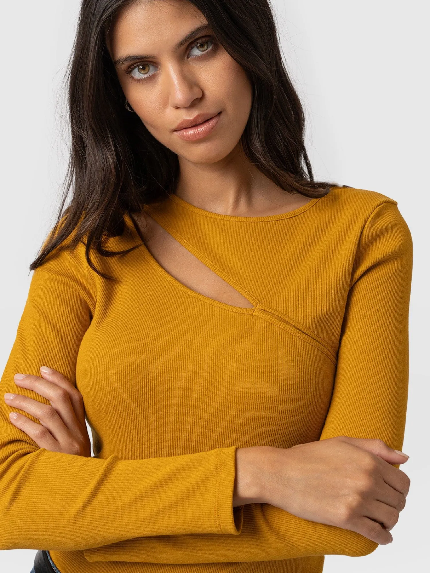 Clearance Saint and Sofia Reveal Tee Long Sleeve - Ochre
