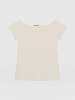 Clearance Saint and Sofia Riviera Tee - Cream