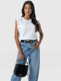Sale Saint and Sofia Rowan Tee - White