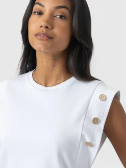 Sale Saint and Sofia Rowan Tee - White