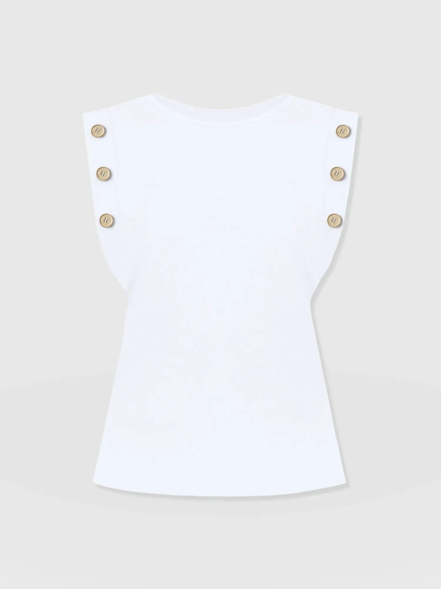 Sale Saint and Sofia Rowan Tee - White