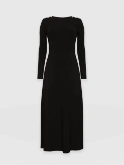 Online Saint and Sofia Runway Maxi Dress - Black