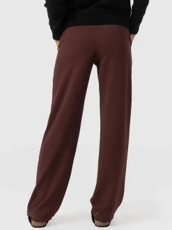 Online Saint and Sofia Runway Pant - Maroon - Bronze Stripe
