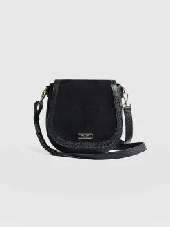 Hot Saint and Sofia Saddle Bag - Black