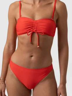 Outlet Saint and Sofia Skye Bandeau Bikini Top - Red