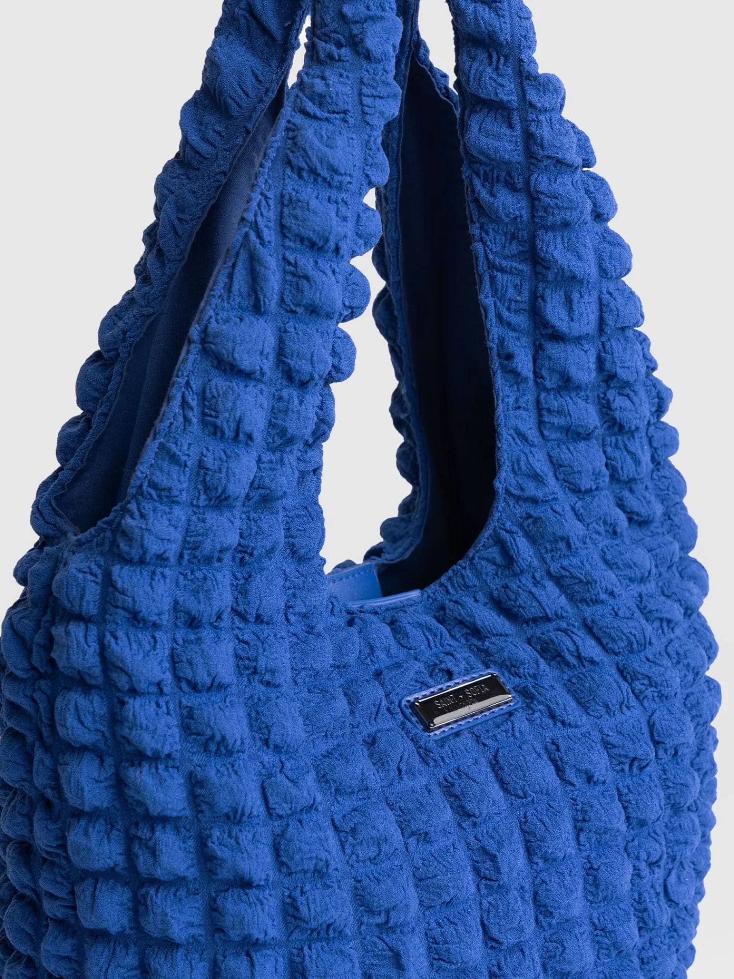 Best Saint and Sofia Soho Shoulder Tote Bag - Blue