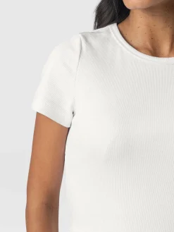 Online Saint and Sofia Sophia Contrast Dress - White Broderie