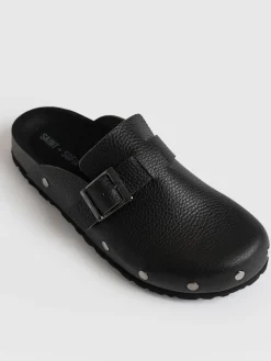 Discount Saint and Sofia Studded Clogs - Black