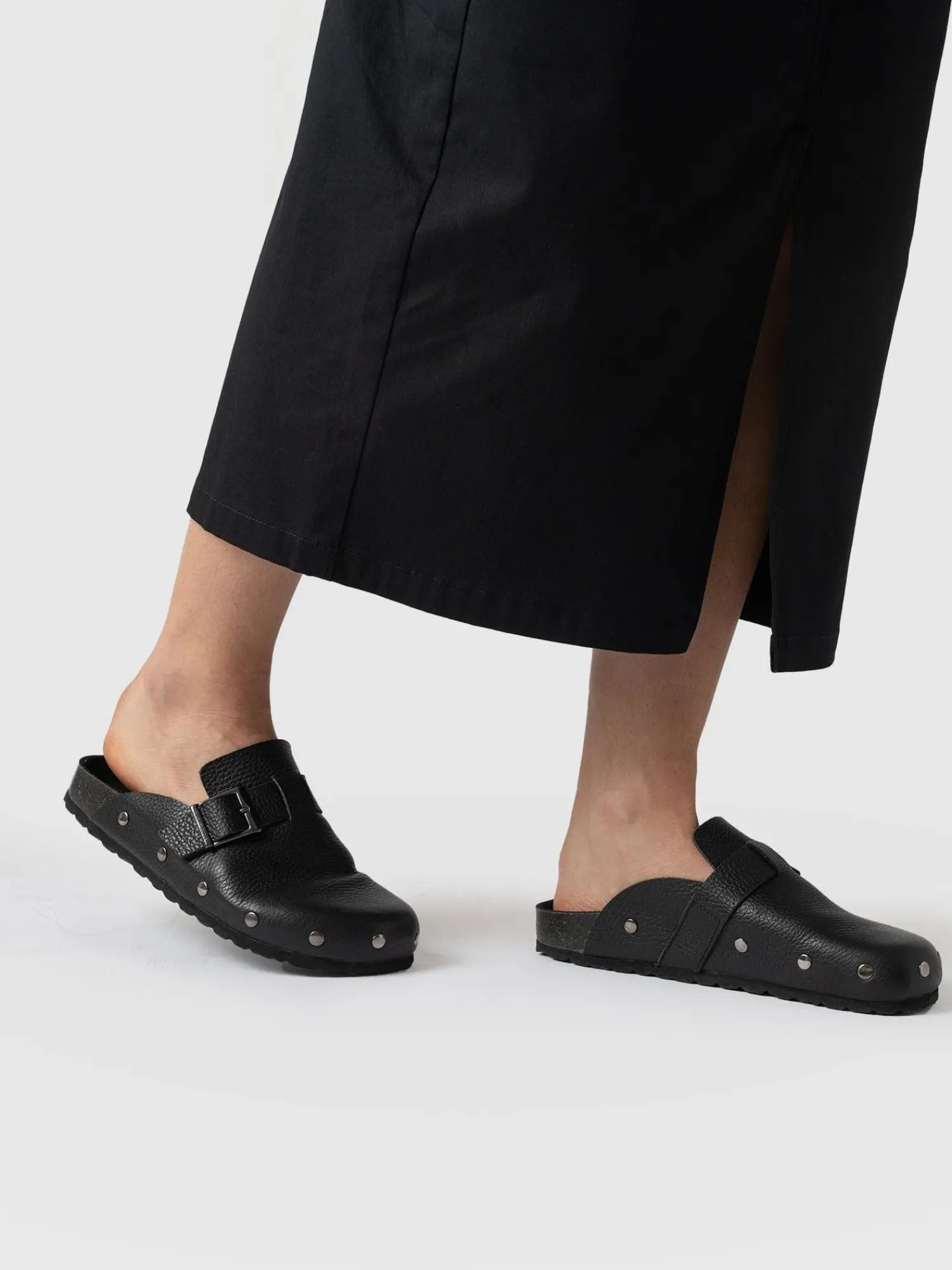 Discount Saint and Sofia Studded Clogs - Black