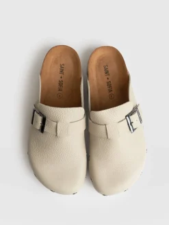 Discount Saint and Sofia Studded Clogs - Cream