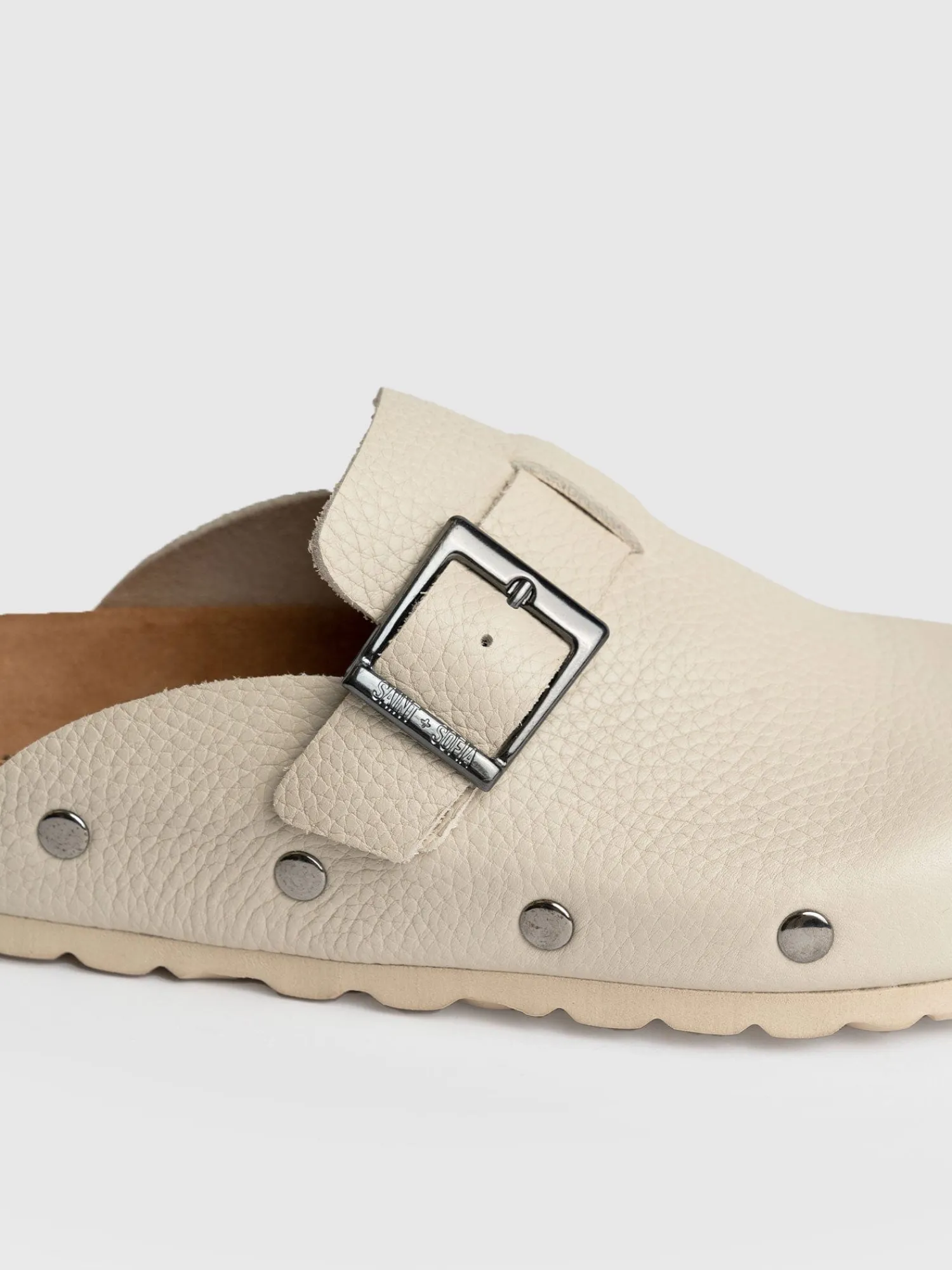 Discount Saint and Sofia Studded Clogs - Cream
