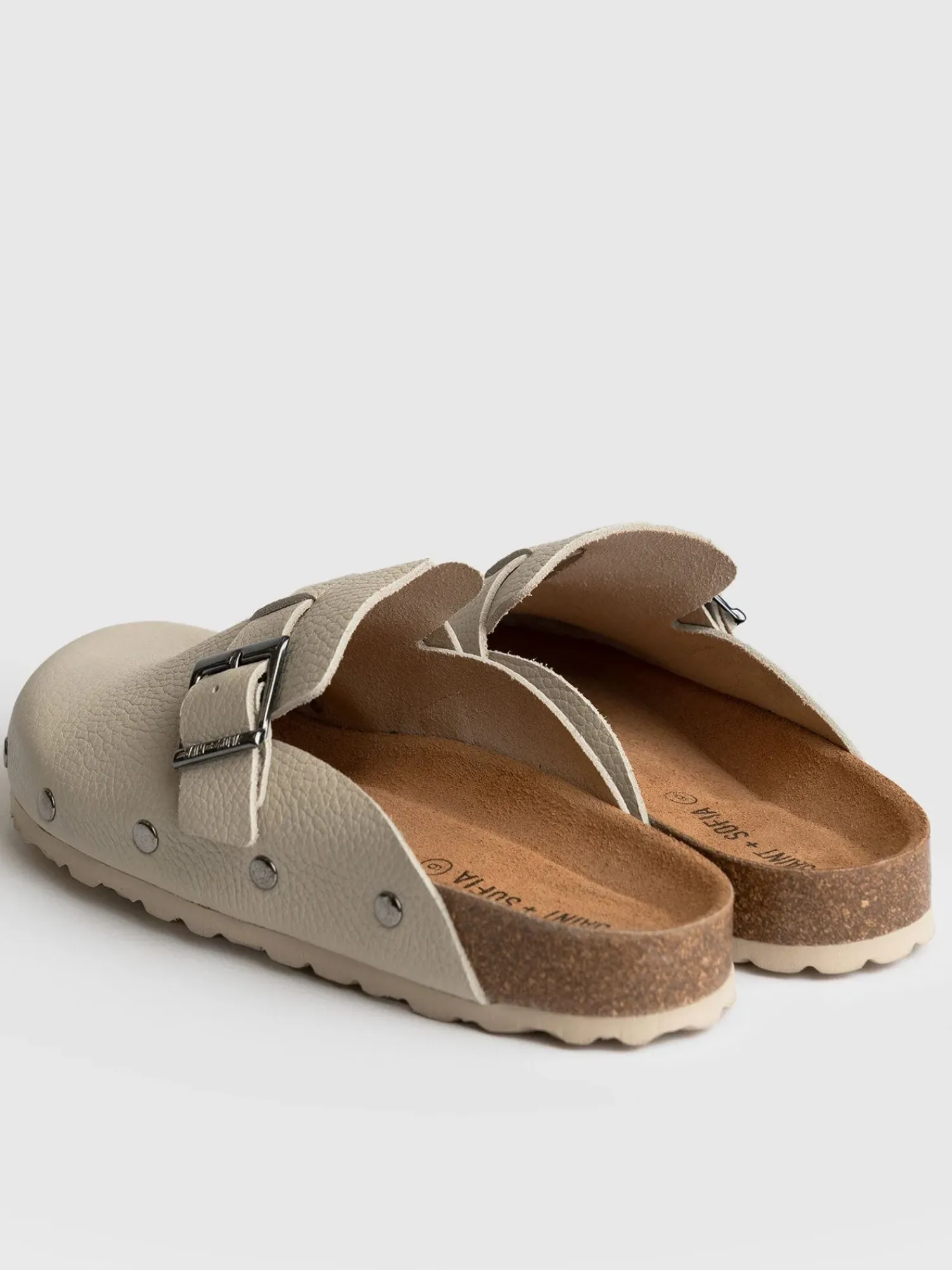 Discount Saint and Sofia Studded Clogs - Cream