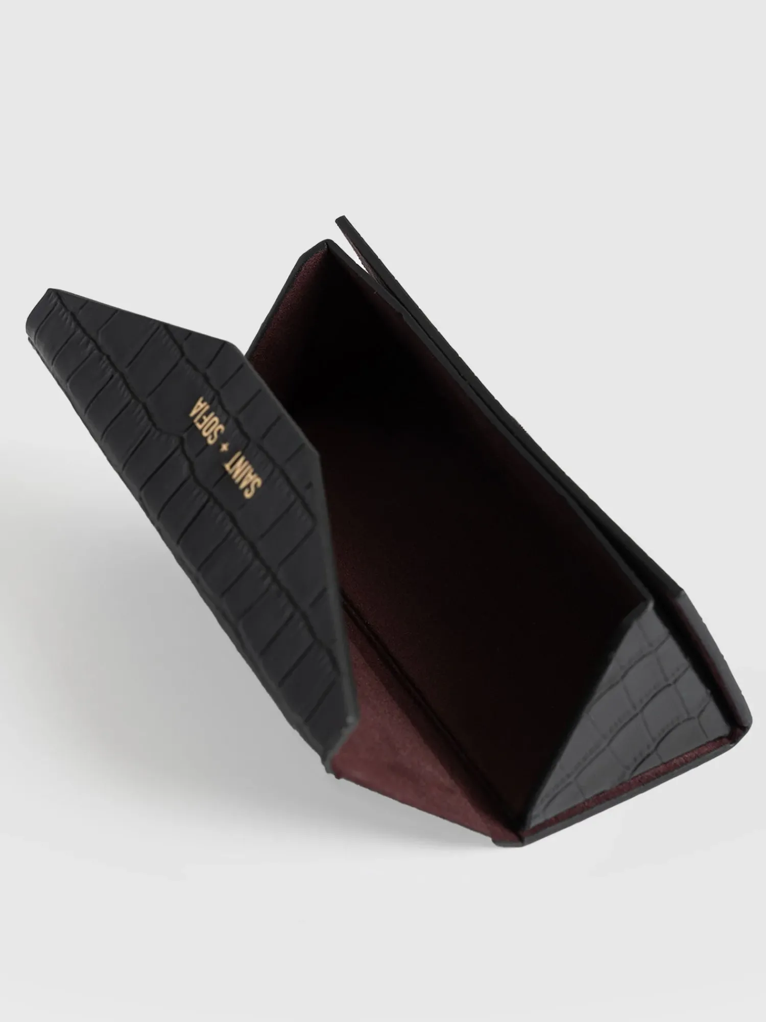 Best Saint and Sofia Sunglasses Case - Black Croc
