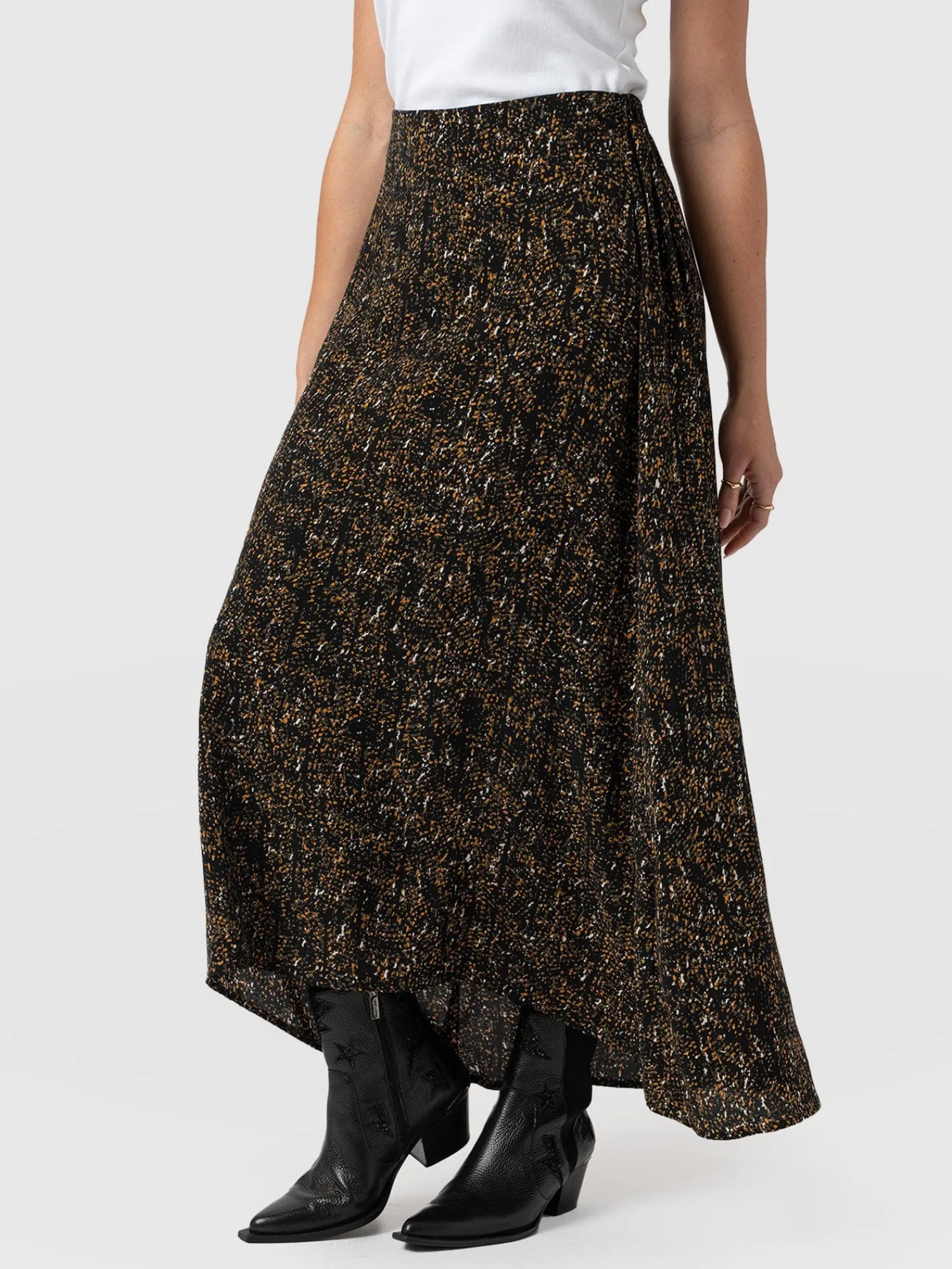 New Saint and Sofia Sutton Skirt - Ditsy Leopard