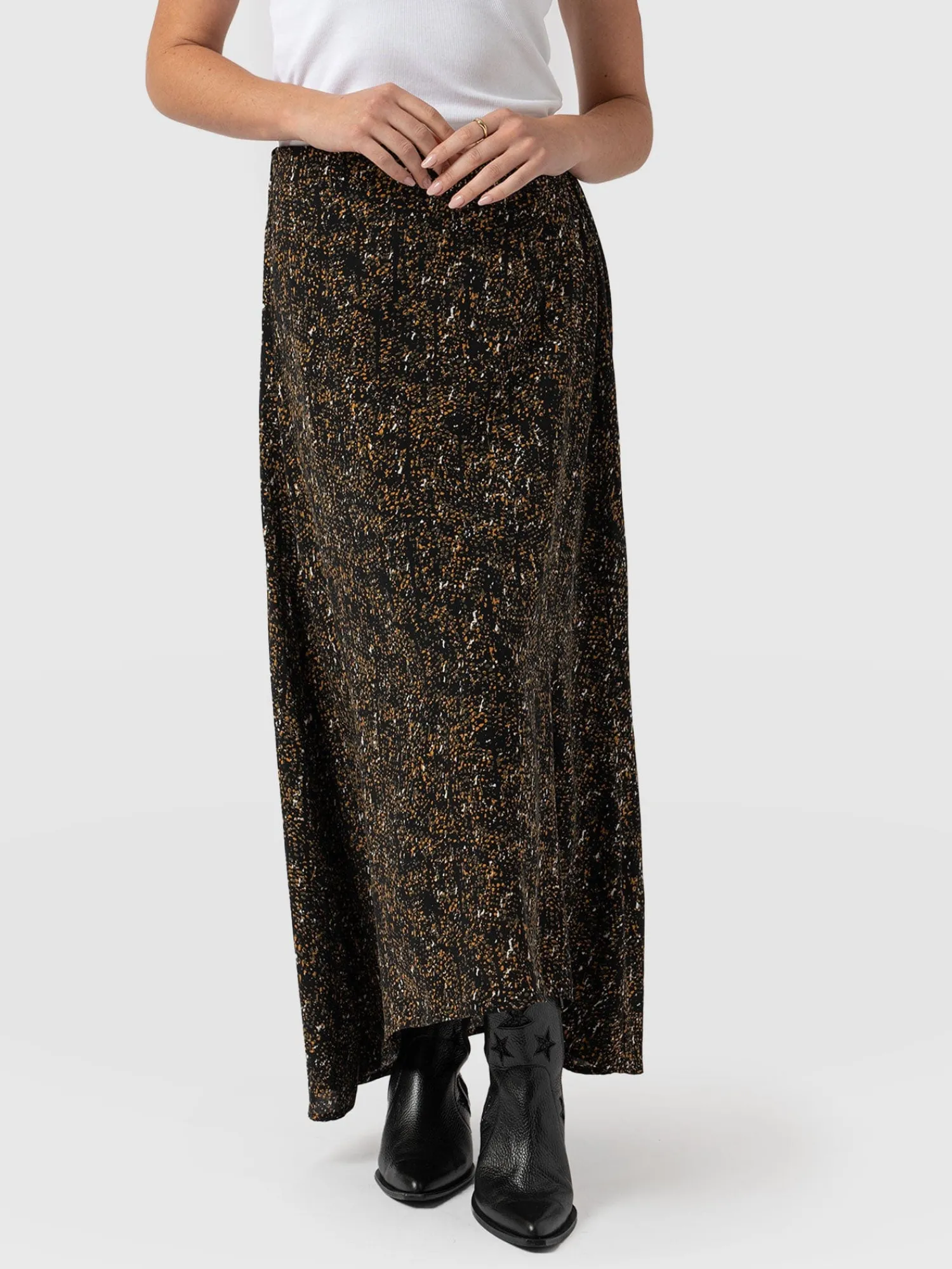 New Saint and Sofia Sutton Skirt - Ditsy Leopard