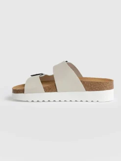 Online Saint and Sofia Sutton Slide - Cream Studded