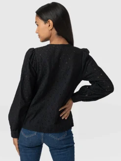 Best Saint and Sofia Tabitha Blouse - Black Broderie