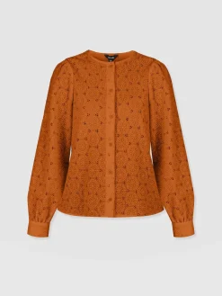 Discount Saint and Sofia Tabitha Blouse - Tan