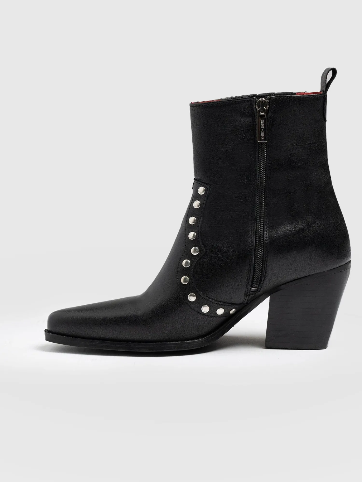 Clearance Saint and Sofia Texas Studded Boot - Black