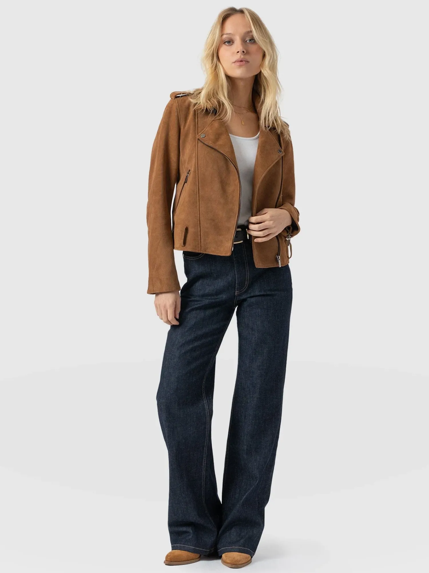 Best Saint and Sofia Wide Leg Jeans - Indigo Blue
