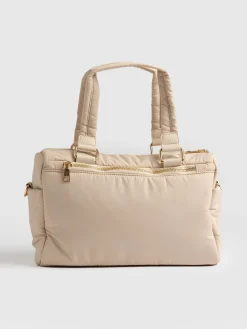 Best Saint and Sofia Woven Duffle Bag - Cream