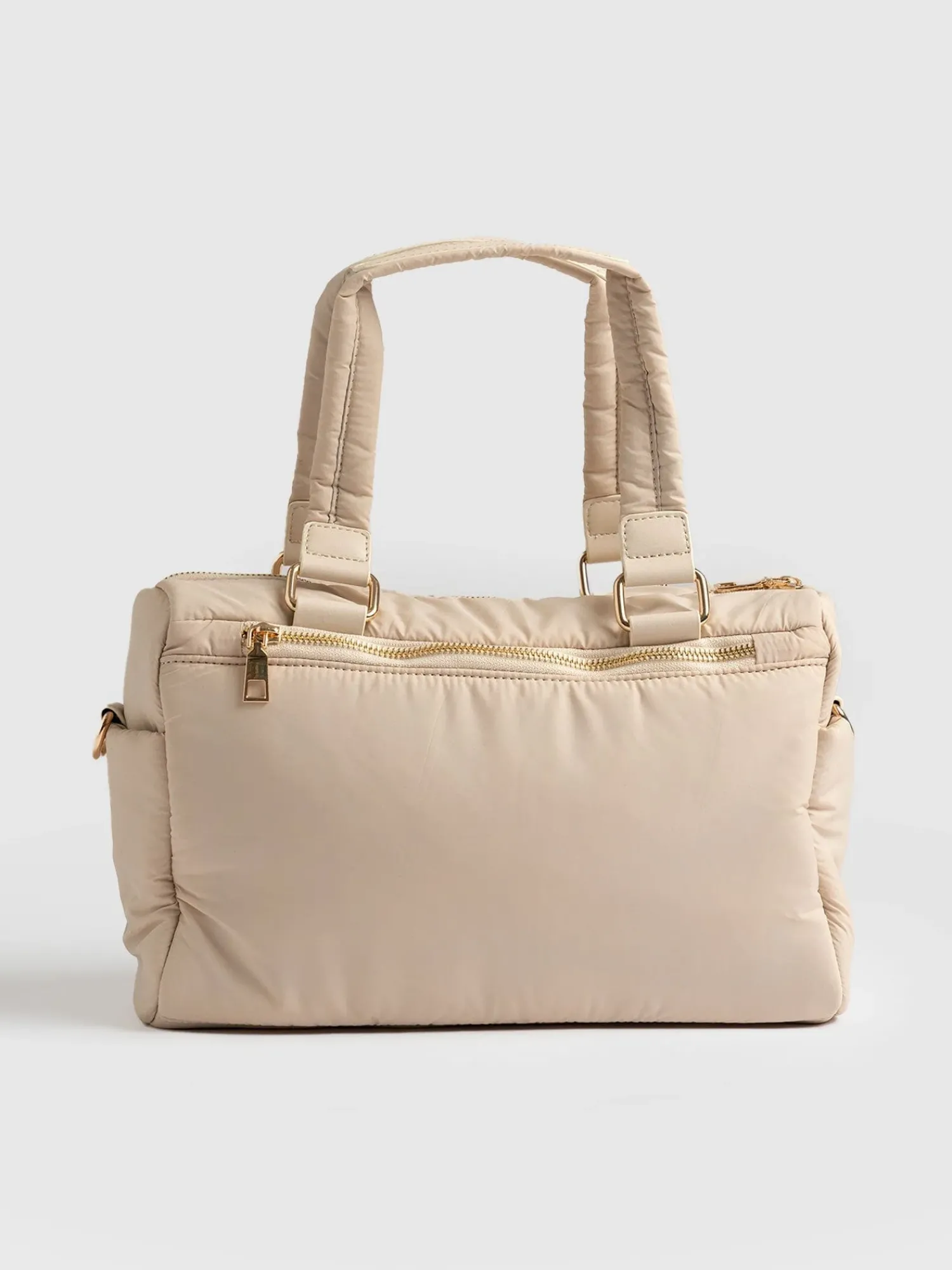 Best Saint and Sofia Woven Duffle Bag - Cream