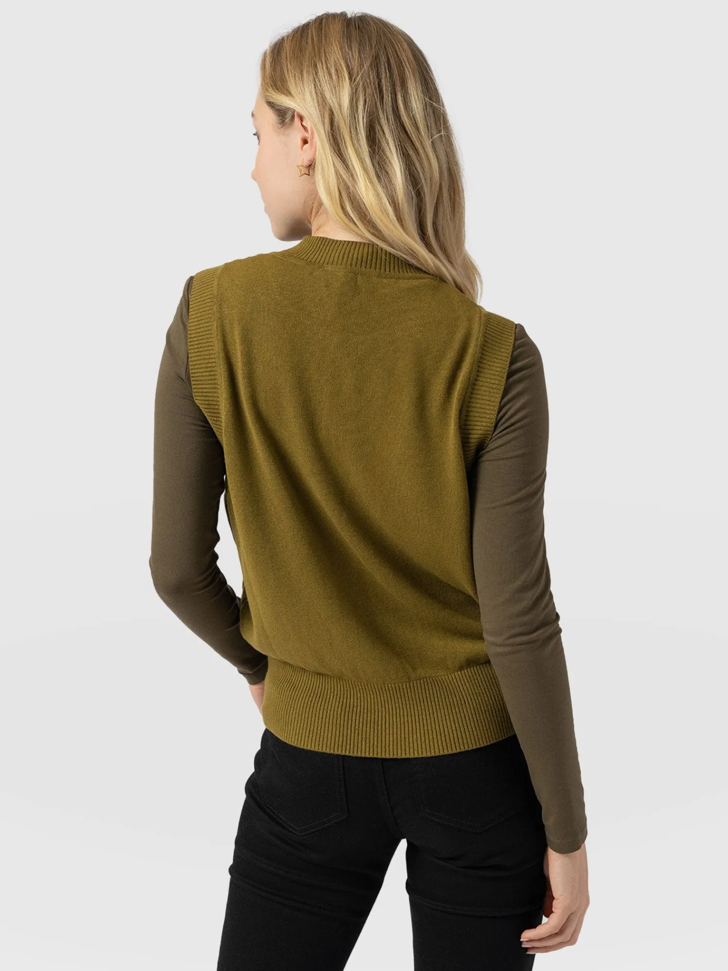 Outlet Saint and Sofia Wren Sleeveless Knit - Olive